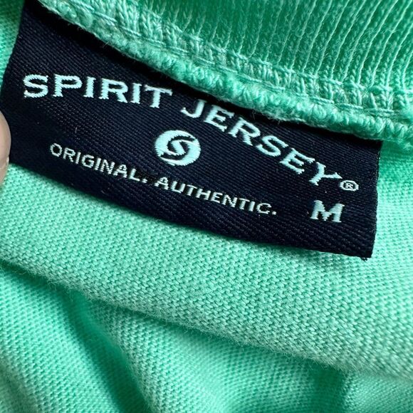 NWOT Spirit Jersey Women’s Green Purple Tie Dye V Neck Long Sleeve Tee Shirt - M - Picture 4 of 5